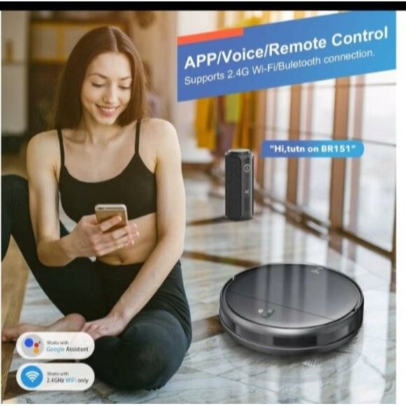 Smart Robotic Vacuum Cleaner - Black “Roomba” - Picture 3 of 13